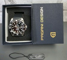 Unknown Pagani Design PD-1639 Automatic Men’s Diver Watch Black Dial Sapphire 100M