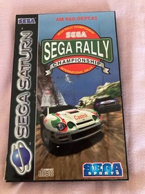 Sega Saturn Arcade Racer Steering Wheel + sega rally
