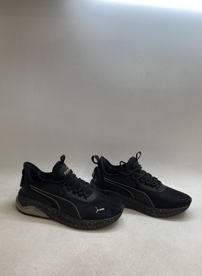 Puma Cell Vive Intake Black Team Gold Women's Running Training Shoes Size 9