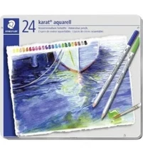 Karat Aquarell Premium Watercolor Pencils, Set of 24 Colors 125M24