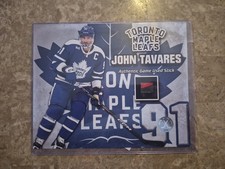 John Tavares Toronto Maple Leafs Game Used Stick Picture With Coa
