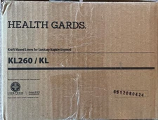 Health Gards Kraft Waxed Disposal Sanitary Napkin Liners  KL260/KL Case of 500