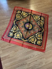 Large Red Satin Scraf Wrap Neptune Summer Fashion 38"by36"