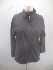 Rei Size L Womens Black Fleece Lined Full Zip High Collar Outdoor Jacket 030