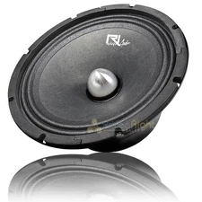 RI Audio 8" Midrange Speaker 500 Watts Peak 250 Watts RMS 4 Ohm Single Car Audio