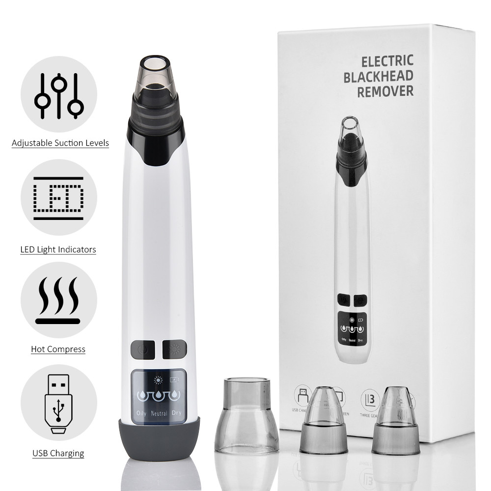 Dissolvant de points noirs électrique, aspirateur de pores et épurateur de peau 