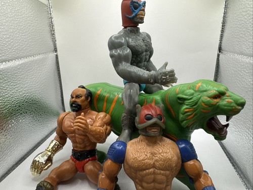 MOTU Vintage Lot - Battle Cat, Fisto, Jitsu, Grizzlor - No Accessories - Bild 3 von 12