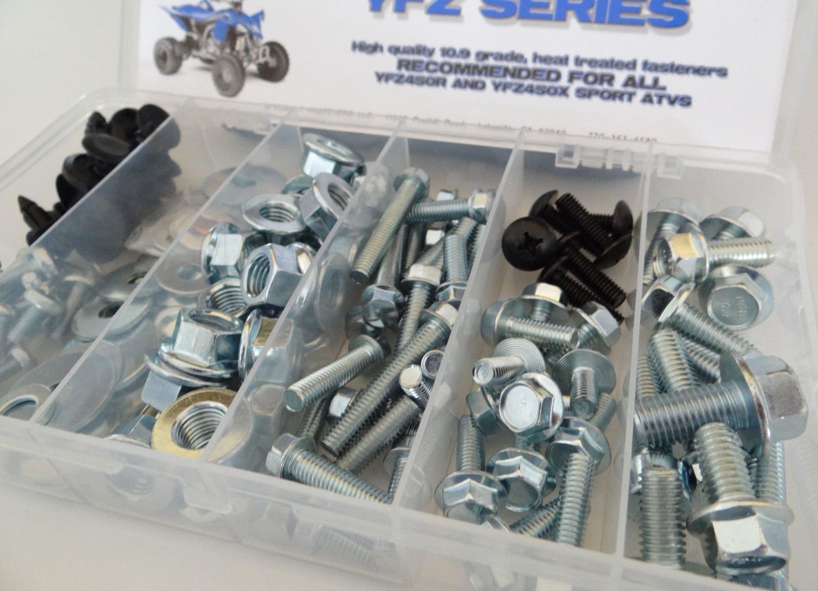 150pc YAMAHA YFZ450 ATV Bolt Kit for plastic body engine lug nuts