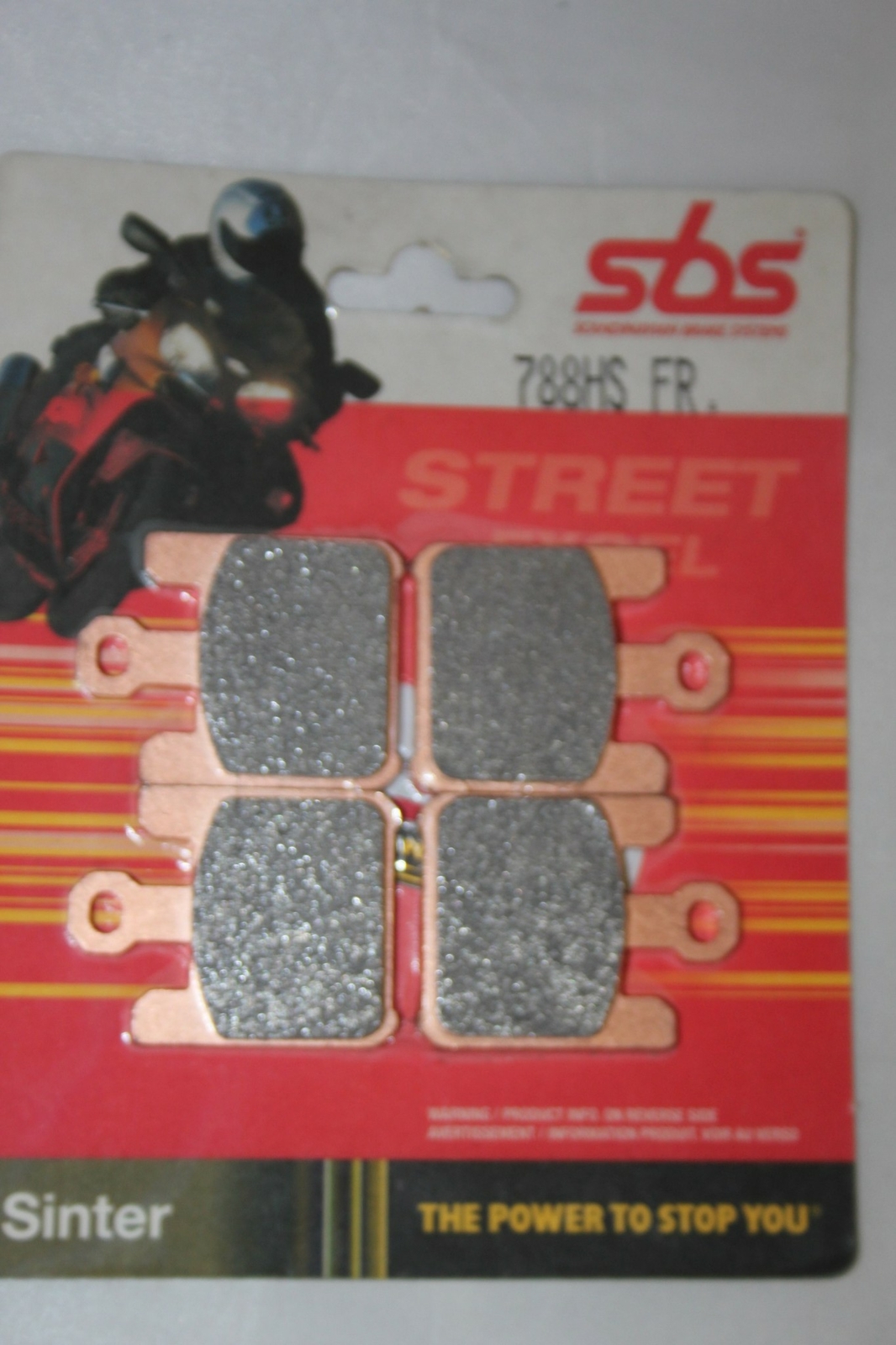 Plaquettes frein moto SBS 788 HS métal fritté pour KAWASAKI VN 1600 MEAN STREAK