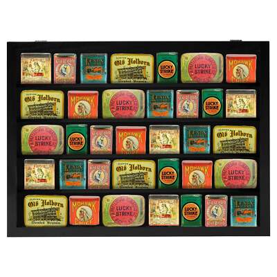 PENNZONI Tobacco Tins Display Case, Clear Acrylic Tobacco Tins Display Box