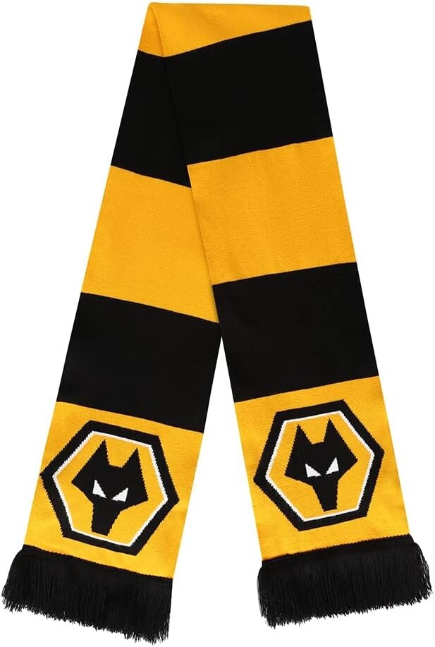 Wolverhampton Wonderers FC Wolves Bar Scarf Football Club New Official Licensed