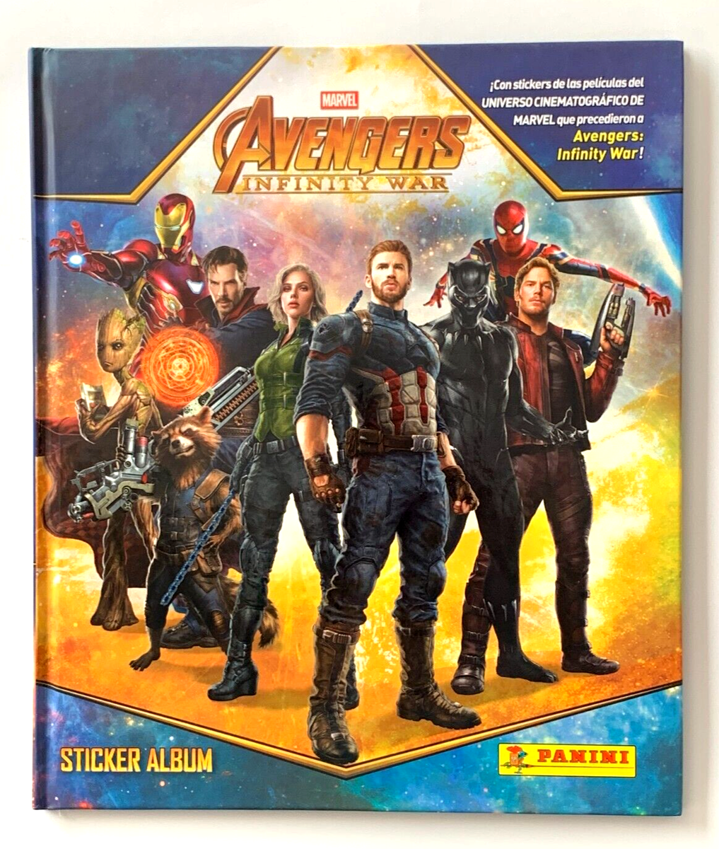 2018 ALBUM AVENGERS Infinity War Panini HardCover + Full Set 180
