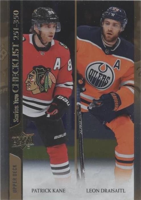 2020-21 Upper Deck - Checklist Silver Foil #449 Patrick Kane, Leon ...