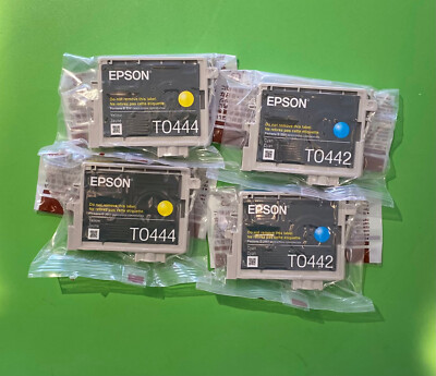 EPSON Original Tinte 2x T0444+ 2x T0442 Ohne OVP Rechn.+MwSt
