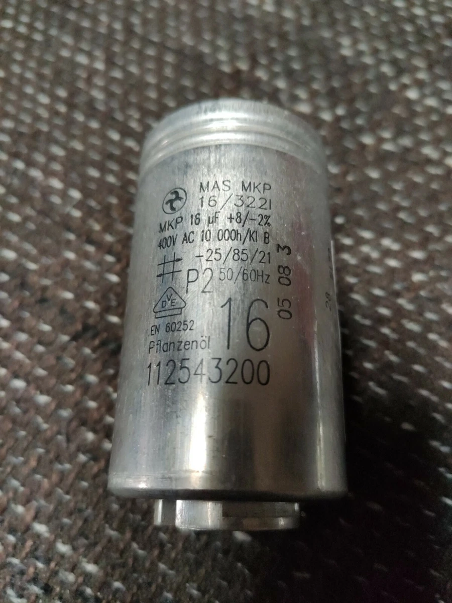 Ersatzteil - Anlaufkondensator - 16µF - MAS MKP - 112543200 | eBay 