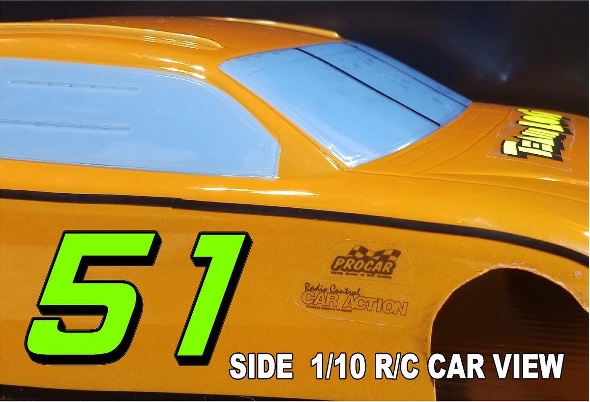 Foglio Adesivo Decalcomanie Numeri Corsa VERDE LIME – Numero 4 – Scale 1/8, 1/10, 1/12 – Modelli RC