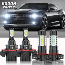 Para For Chevrolet Camaro 2010-2013 faro LED de haz alto / bajo+luces antiniebla
