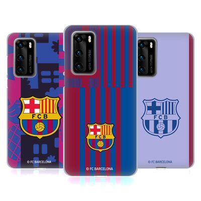 OFFICIAL FC BARCELONA 2021/22 CREST KIT SOFT GEL CASE FOR HUAWEI PHONES 4