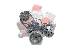 Polished Sbc Complete Front Pulley Drive Billet Brackets Kit Wp Alt Ps Pump Polished Sbc Complete Front Pulley Drive Billet Brackets Kit Wp Alt Ps Pump