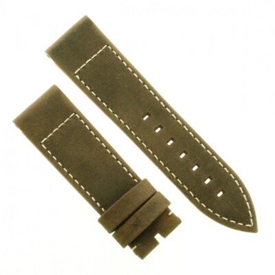 Zenith Nubuck Leather Strap Green Oily Inner Rubber 23/21 Mm Pilot Type 20