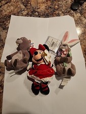 3 Official Disney Store Minni Mouse Easter Bunny Gopher