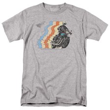 Honda Mens T-Shirt Motorcycle Vintage Cafe Racer Heather Tee