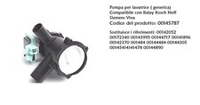 Pompa Scarico con Filtro per Lavatrice Bosch Siemens compatabile COD481073071153
