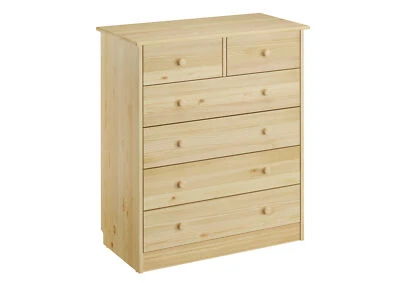 Kommode Sideboard Anrichte Kiefer natur 2+4 Schubladen Ordnungshelfer - Bild 1 von 3