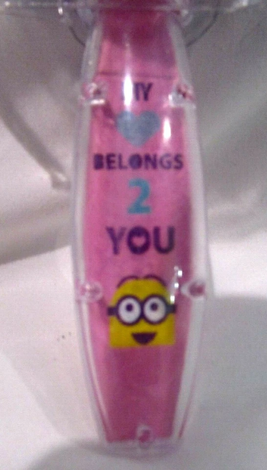 Despicable Me Minions Dave Stuart 8" Coctelera Brillo Globo de Nieve Cepillo de Pelo - ¡Nuevo! Foto 4 de 4