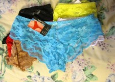 Sophia Lace Bikini Panties Large COLOR CHOICE Floral  Star
