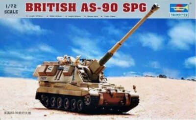 Trumpeter AS90 Selbstfahrende Haubitze Modellbausatz im Maßstab 1:72 (TM07221)