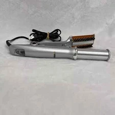 InStyler 1 ¼” Rotating Straightening Brush Hot Iron Styler IS1001 Silver/Orange