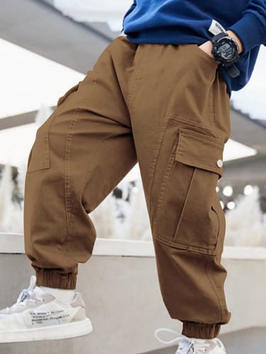 Kids Boy's Sweatpants Skateboarding Trousers Sports Cargo Pants Jazz Daily Wear - Picture 23 of 34