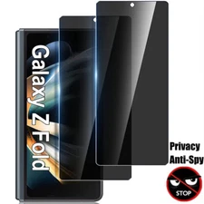 2 × For Samsung Galaxy Z Fold 7 6 5 4 5G PRIVACY Tempered Glass Screen Protector
