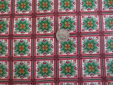 4498.  Oakhurst Textiles ABSTRACT NORDIC SNOWMEN Cotton FABRIC--44" x 4-7/8  yds