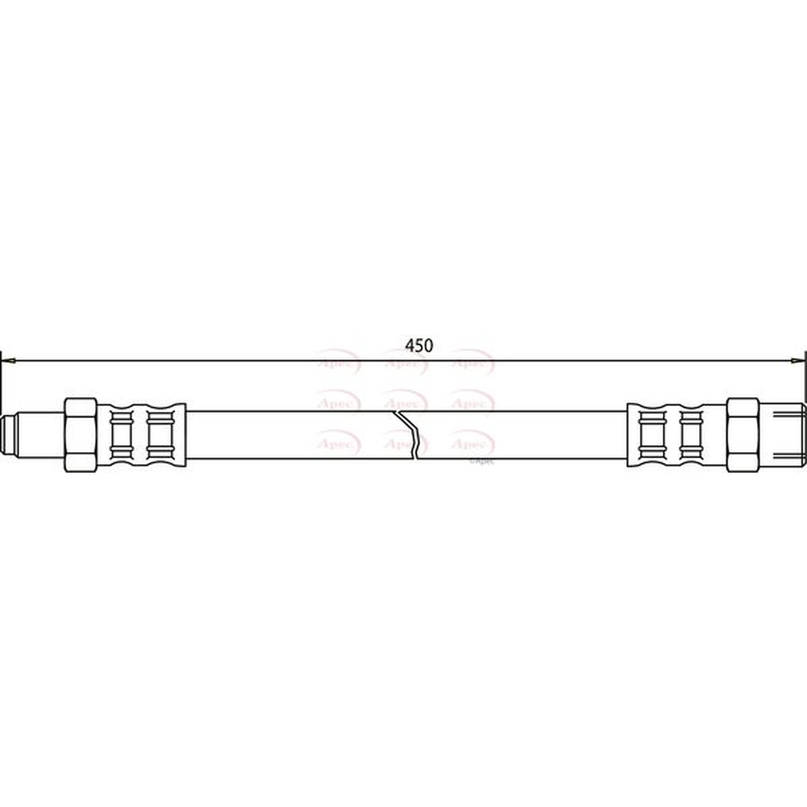 Apec Brake Hose HOS3098 Fits Mercedes-Benz - OE Specification & Quality