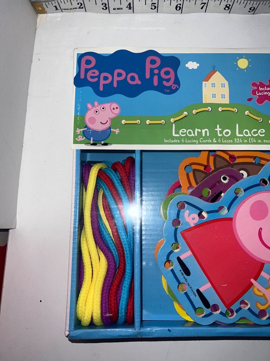 CraZArt Peppa Pig Learn To Lace Characters & Shoe Laces NEW | eBay