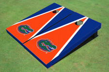 University of Florida Orange and Royal Matching Triangle Cornhole Boards