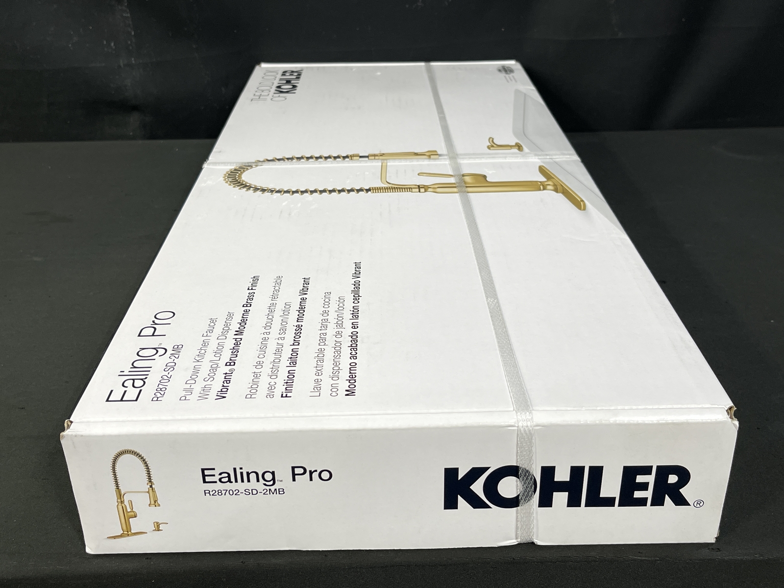 Kohler Ealing Pro R28702SD2MB PullDown Kitchen Faucet Moderne Brass