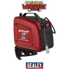 Sealey SAC15WM Wall Mounting Oil Free Air Compressor 1.5hp with 7m Retracta