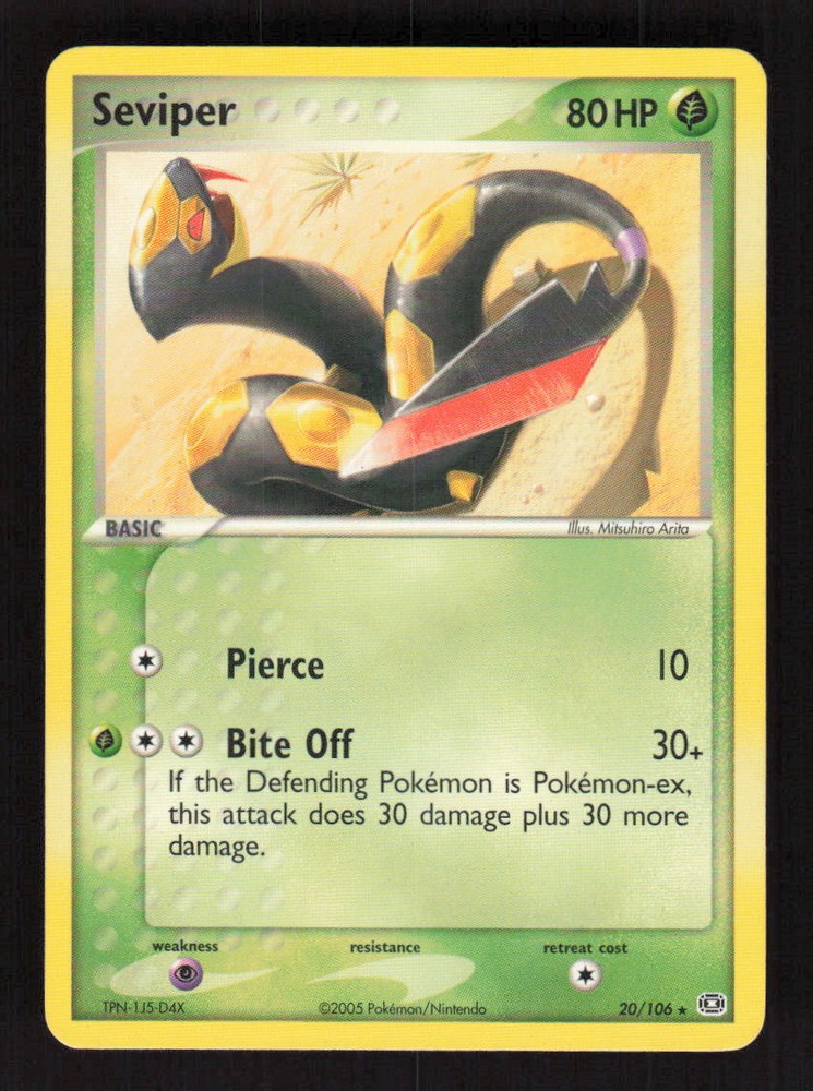 Pokemon Emerald #20/106 Seviper Rare