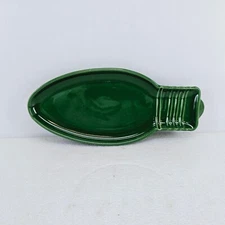 FIESTA christmas 10.5" LIGHT BULB jade green HOLIDAY appetizer snack PLATE