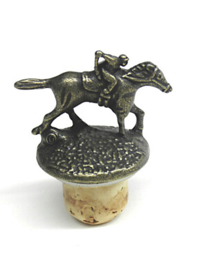 Blanton's Single Barrel Bourbon Whiskey Horse & Jockey Cork Stopper Letter  O 