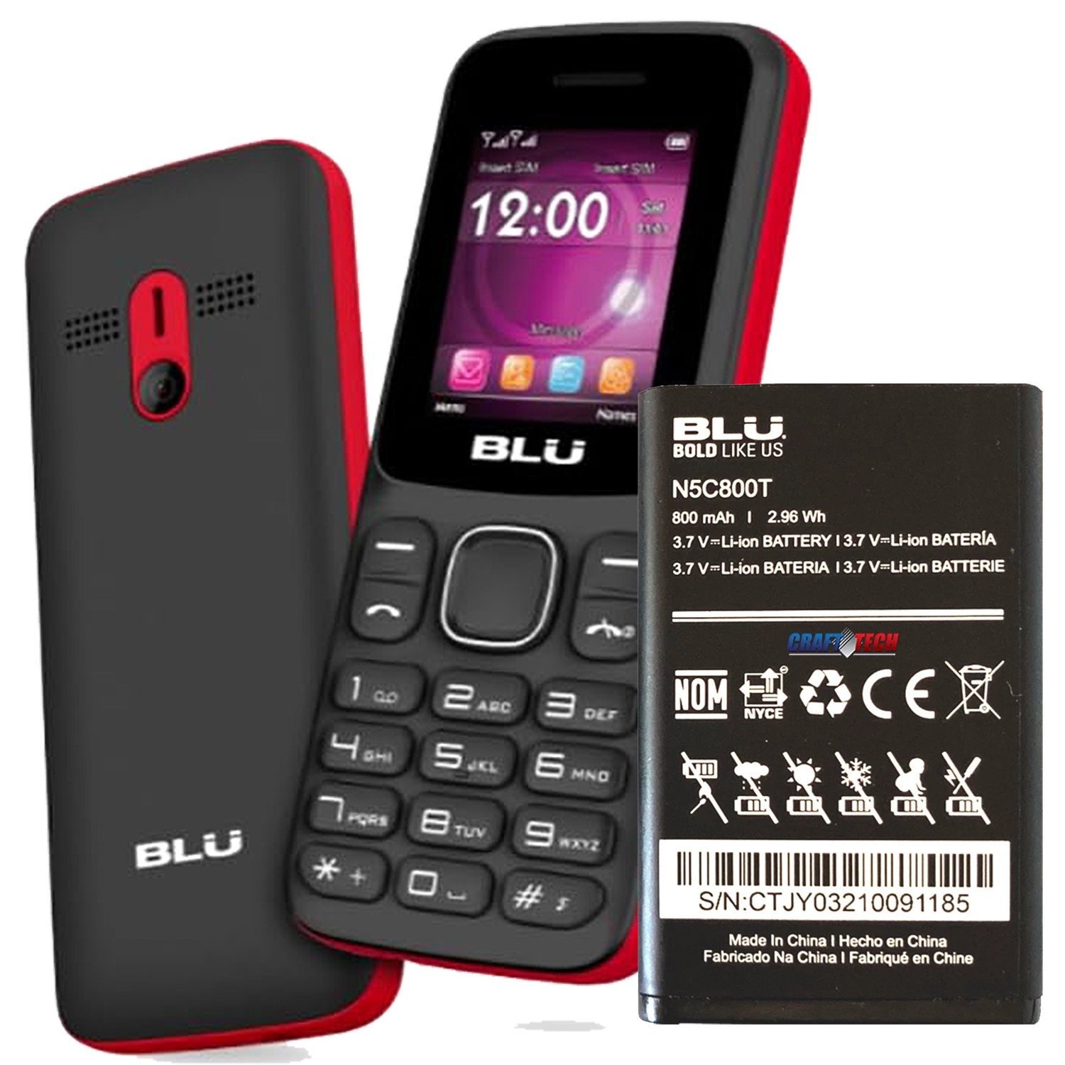BLU Z4 Z190 Z191, Z192 Z193 Z194  Origina  BLU OEM battery