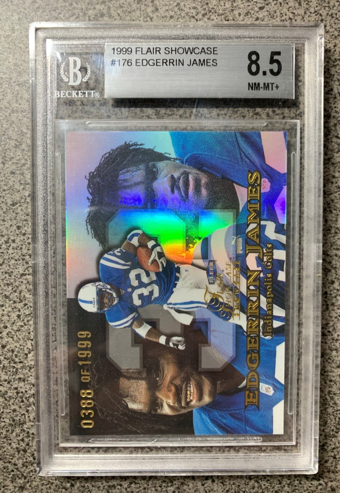 Edgerrin James Flair Showcase Class of #7 Class of 99