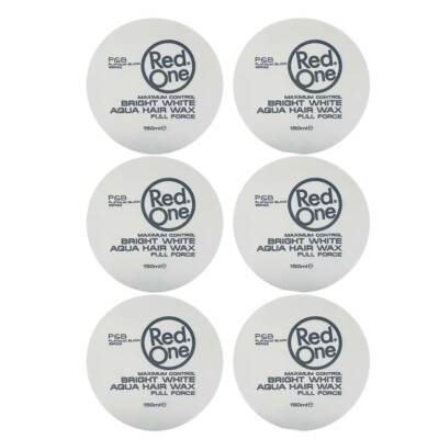 RedOne Aqua Hair Wax Bright White Full Force, (6er Pack) 150ml