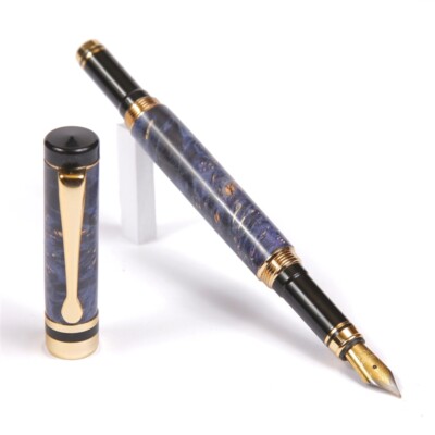 Classic Fountain Pen - Blue Box Elder