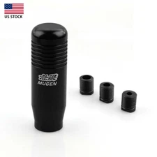 Aluminum Manual Car Auto Gear Stick Shift Knob Shifter Lever Black Universal