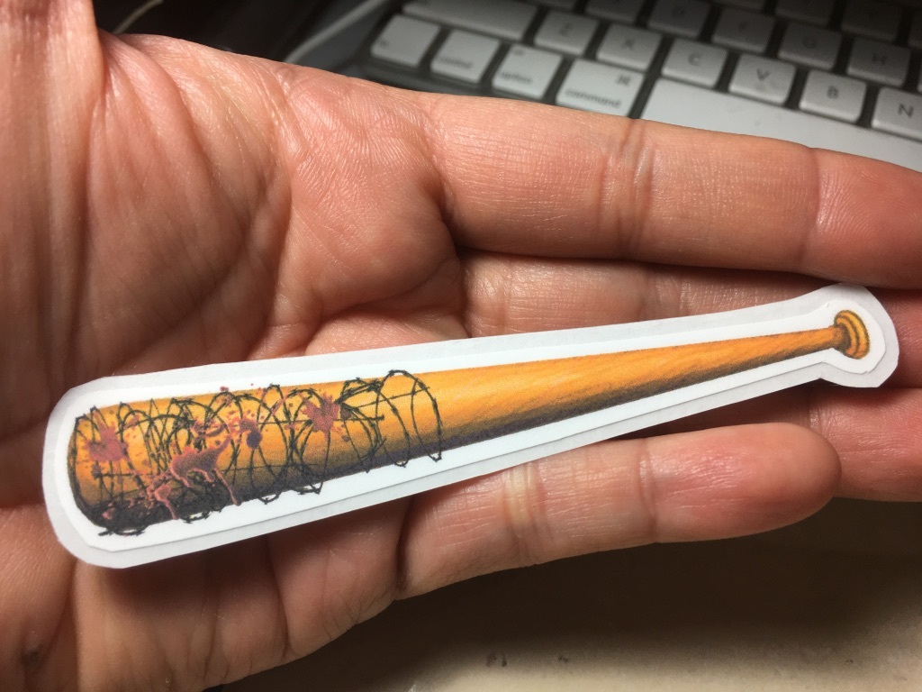 Negan's Lucille Bat from The Walking Dead Series Laptop Waterproof ...