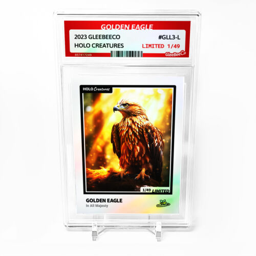 GOLDEN EAGLE Card GleeBeeCo Holo Creatures In All Majesty #GLL3-L Limited to /49 - Picture 1 of 2